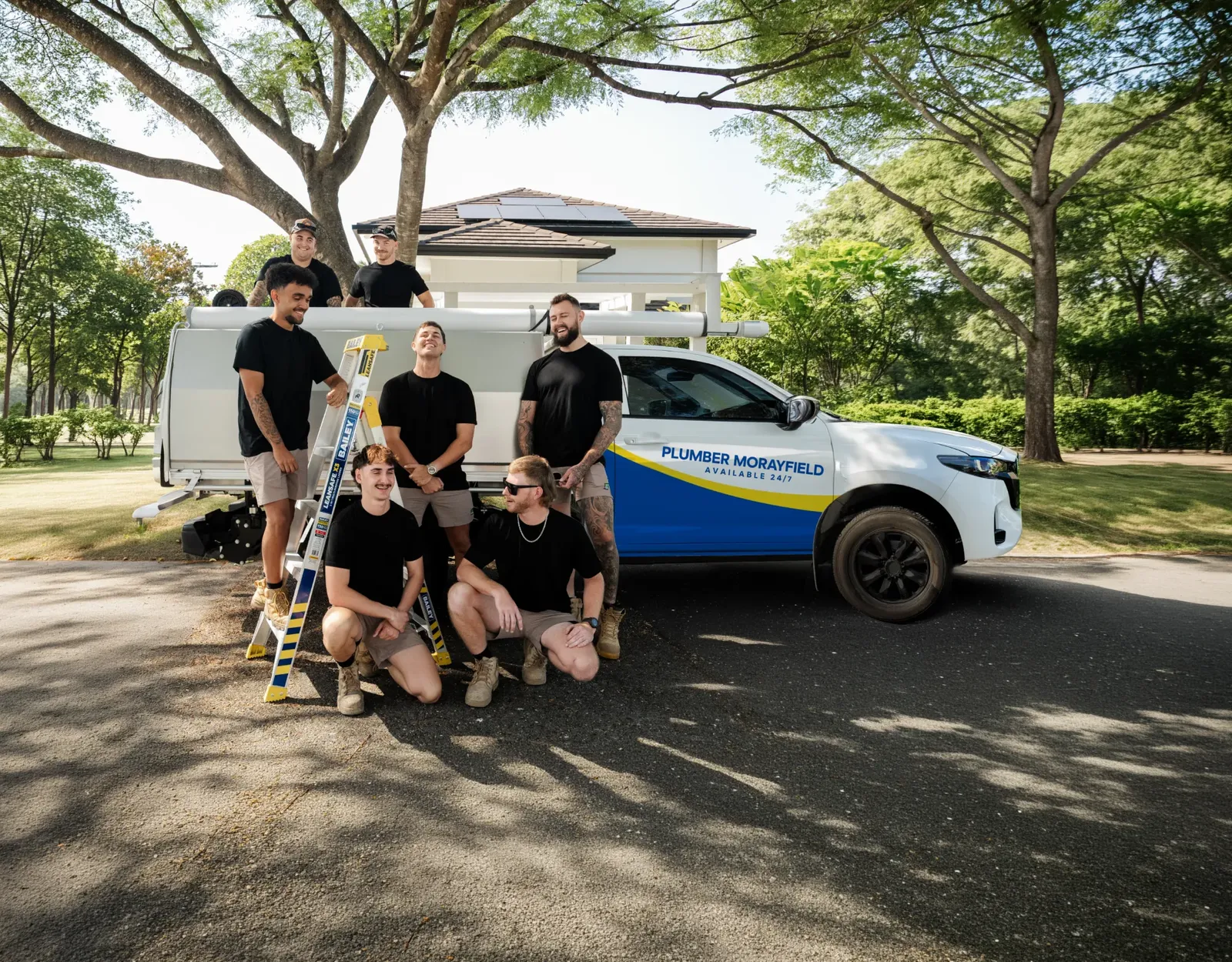 Plumber Morayfield ute and team